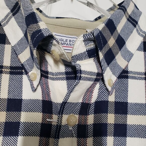 NEW Bugle Boy Plaid Shirt Vintage 100% Cotton Long Sleeve Button Down Mens XL - Picture 3 of 10